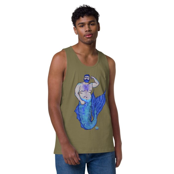 Men’s premium tank top - MerCub Blue - Image 26