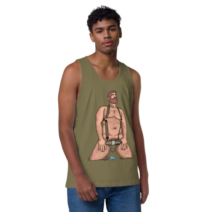 Men’s premium tank top - Neon Circuit - Image 26