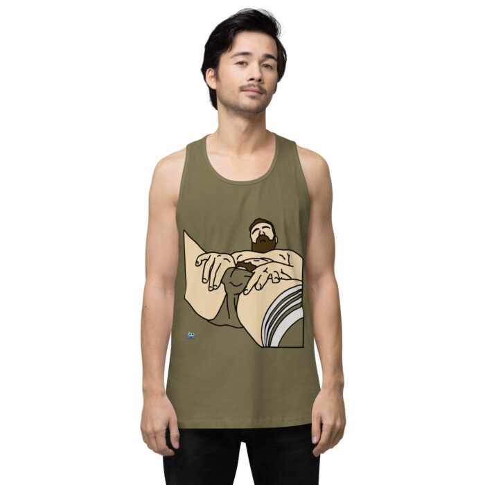 Men’s premium tank top - Peekaboo Bush