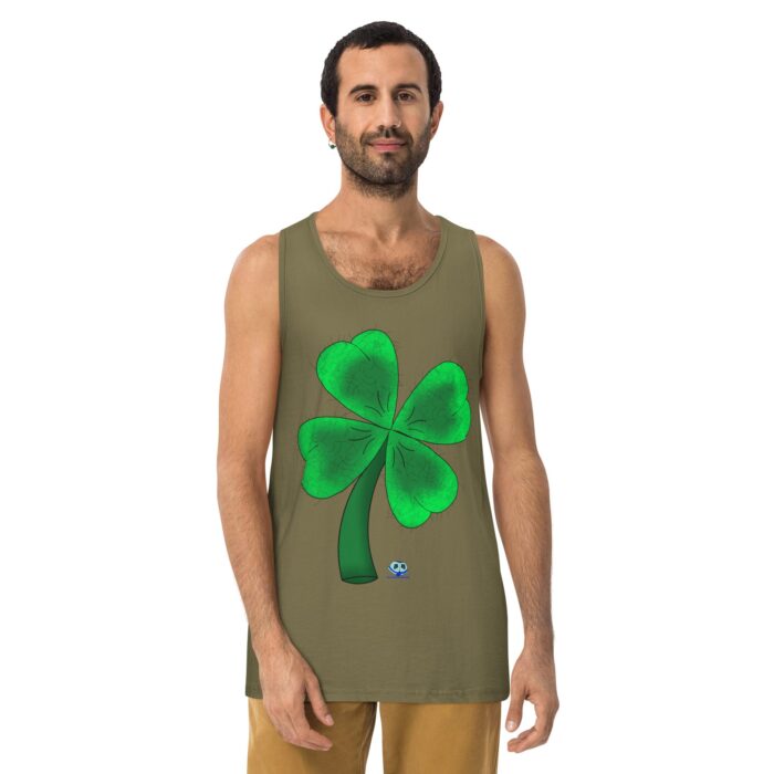 Men’s premium tank top - Shamrocky Mountain Oysters - Image 14