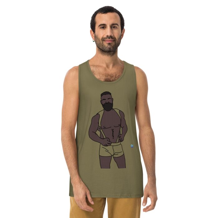 Men’s premium tank top - Shoulder Harness - Image 13