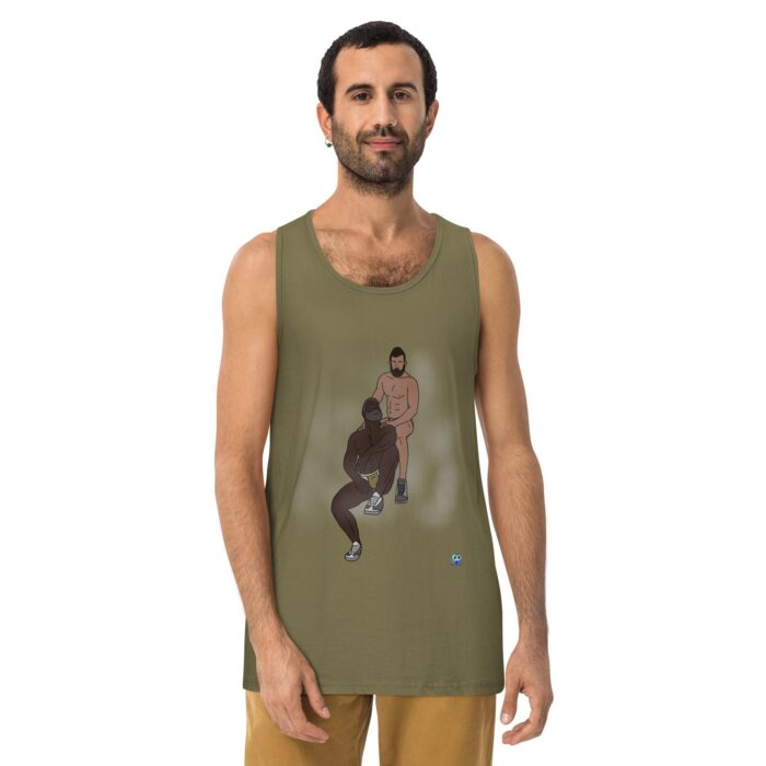 Men’s premium tank top - Steam Room - Image 13
