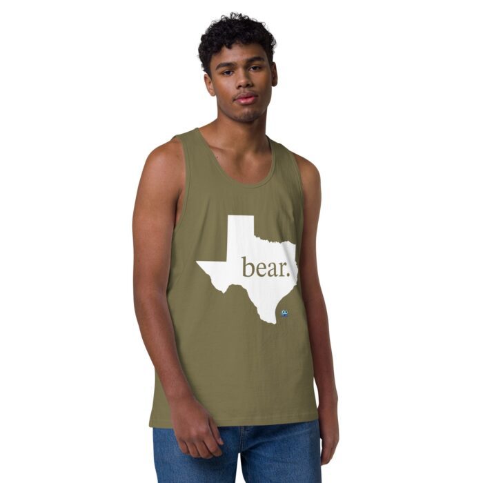Men’s premium tank top - Texas Bear - Image 26