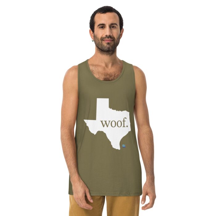 Men’s premium tank top - Texas Woof - Image 14