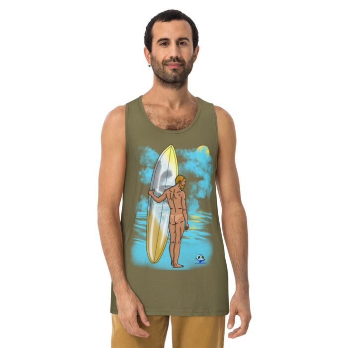 Men’s premium tank top - Tan Lines - Image 14