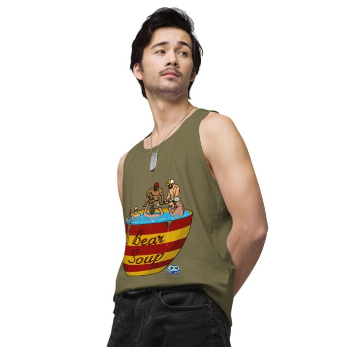 Men’s premium tank top - Bear Soup - Image 35