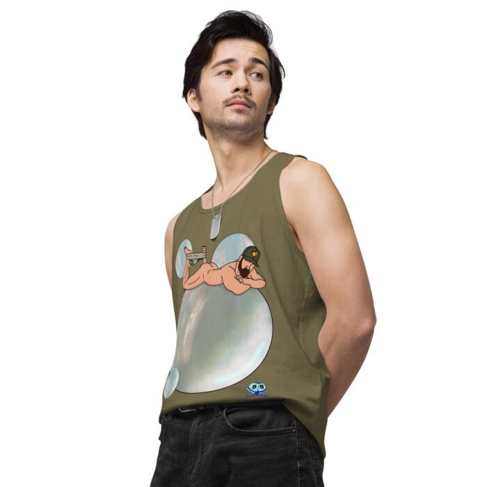 Men’s premium tank top - Bubbles - Image 35