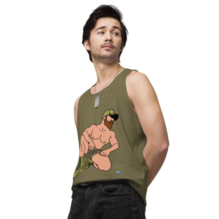 Men’s premium tank top - Combat Boots - Image 35