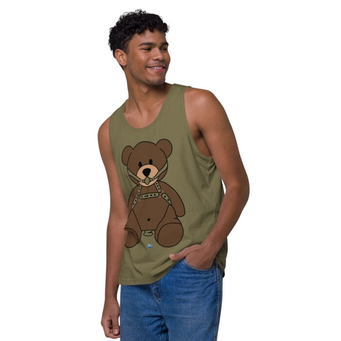 Men’s premium tank top - Gagged Teddy Bear (Butt Plug) - Image 28