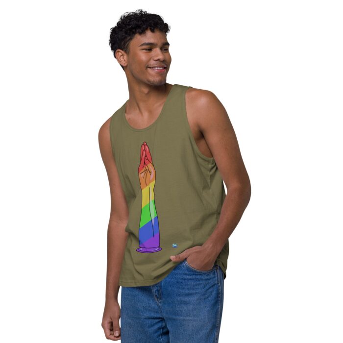 Men’s premium tank top - Handy Stripes - Image 28