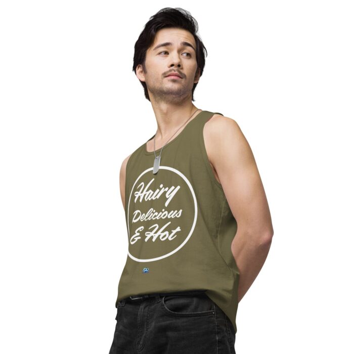 Men’s premium tank top - Hot Hairy Delicious - Image 35