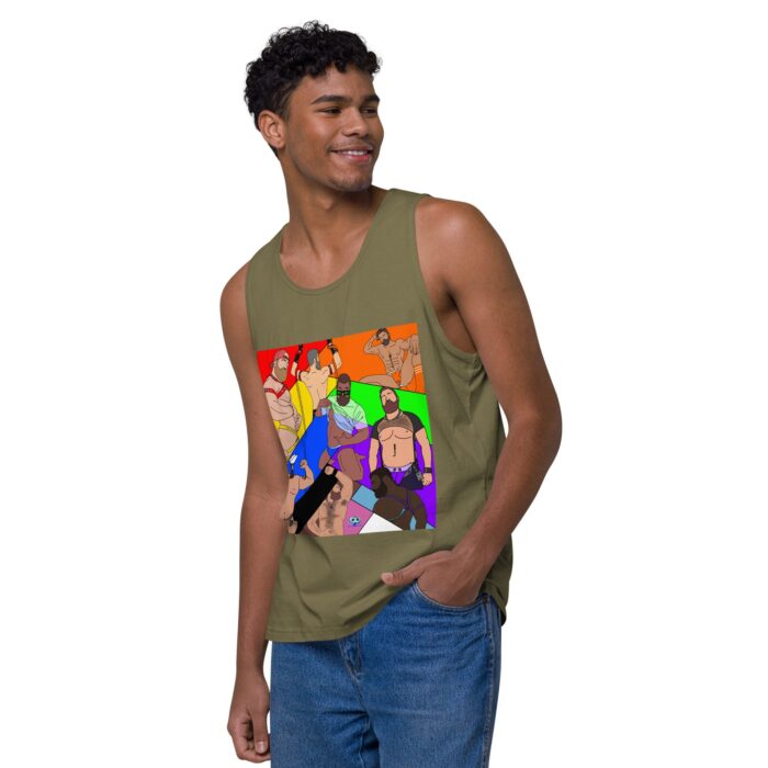 Men’s premium tank top - Pride Angles - Image 27