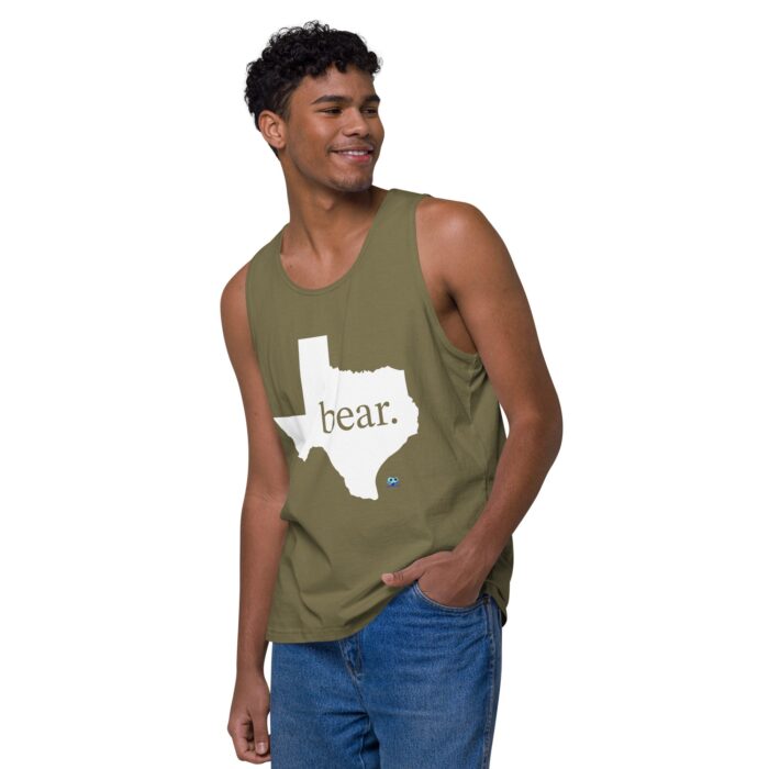 Men’s premium tank top - Texas Bear - Image 28