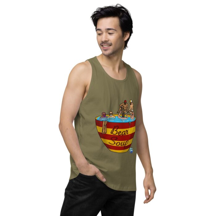Men’s premium tank top - Bear Soup - Image 34