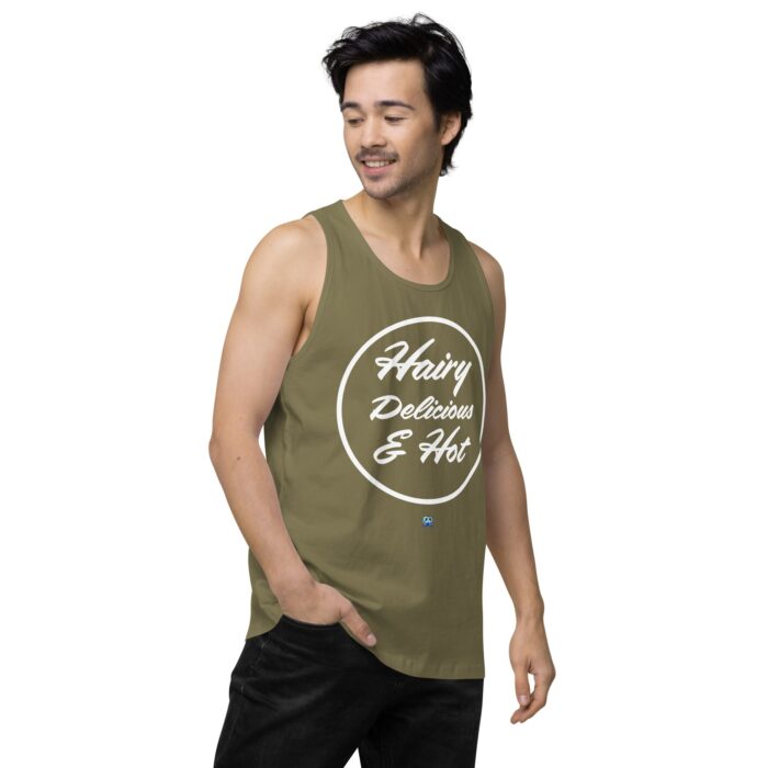 Men’s premium tank top - Hot Hairy Delicious - Image 34