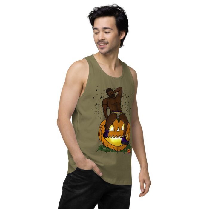 Men’s premium tank top - Jack O Lantern - Image 33