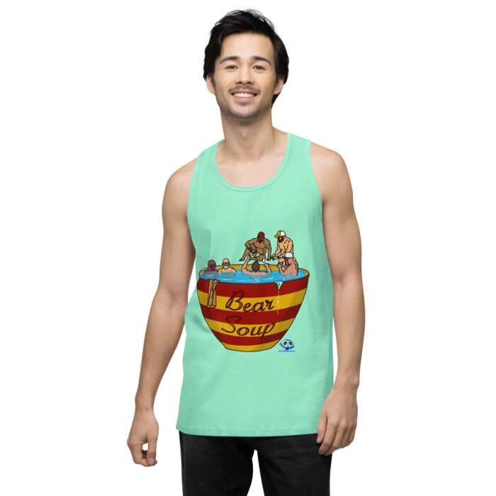 Men’s premium tank top - Bear Soup - Image 57