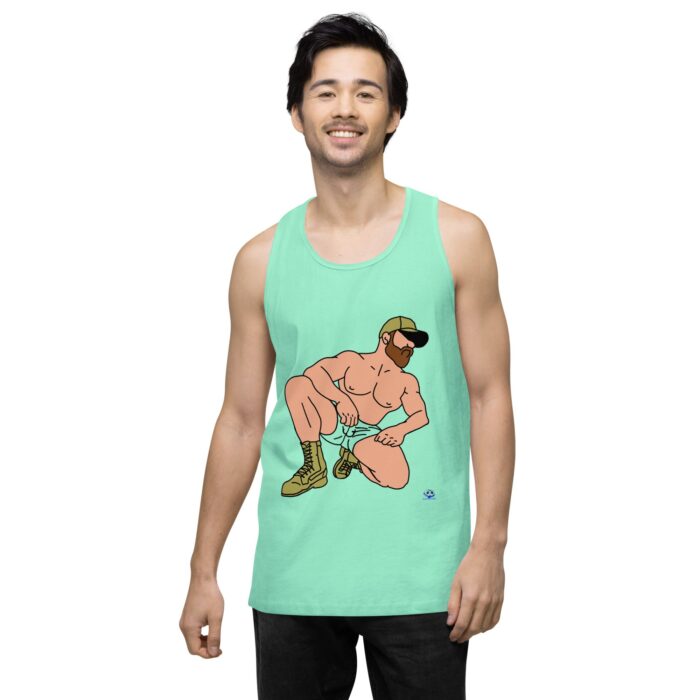 Men’s premium tank top - Combat Boots - Image 57