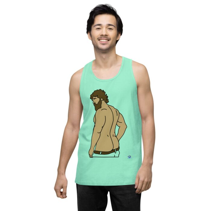 Men’s premium tank top - Curly Hair and All that Ass - Image 57