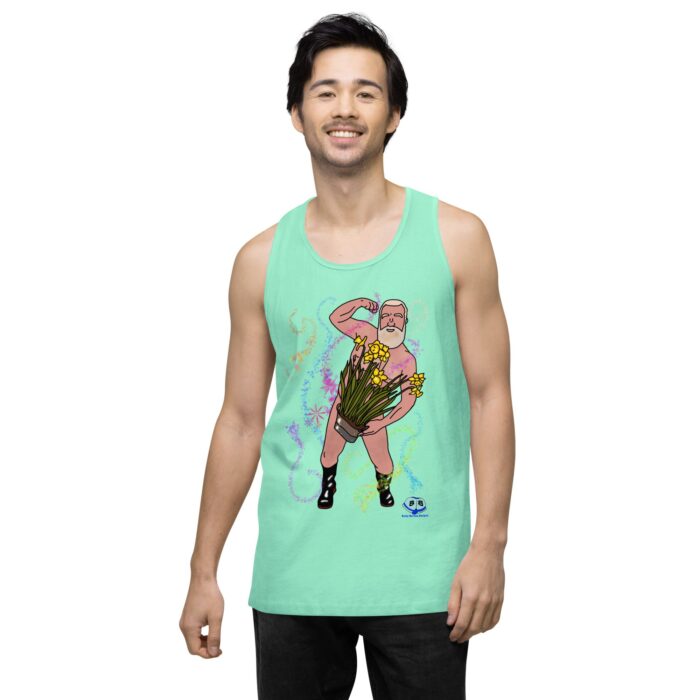 Men’s premium tank top - Flower Power - Image 57