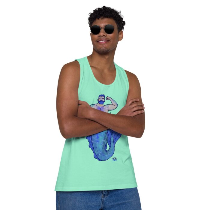 Men’s premium tank top - MerCub Blue - Image 46