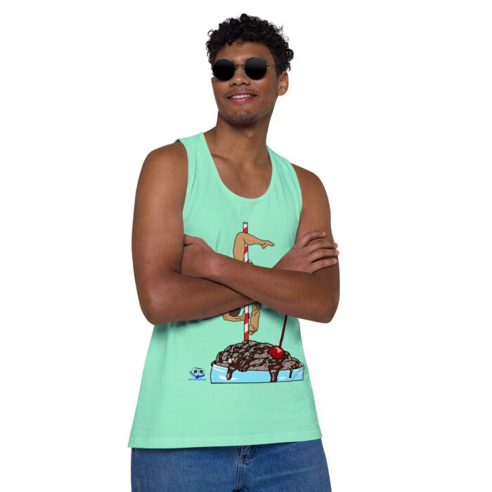 Men’s premium tank top - Milkshake - Image 46