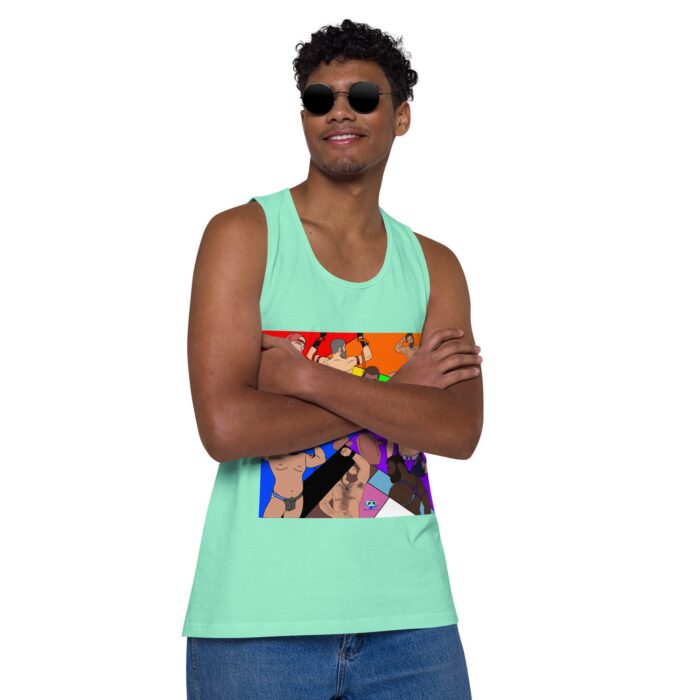 Men’s premium tank top - Pride Angles - Image 46