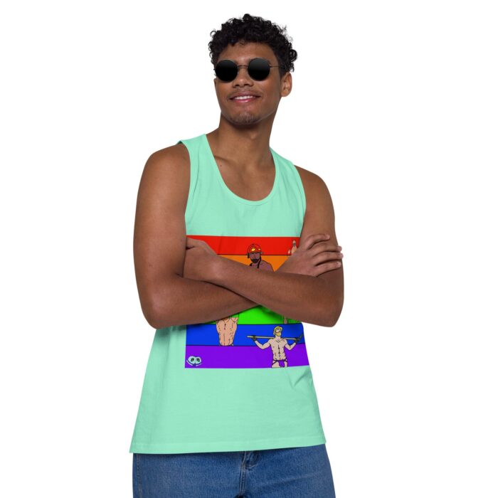 Men’s premium tank top - Pride Rows - Image 46