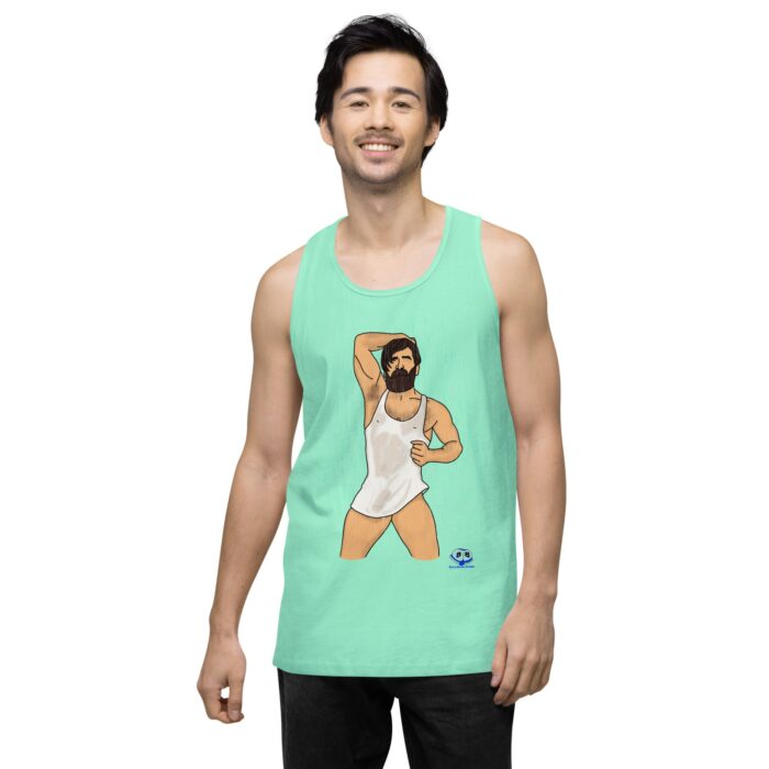 Men’s premium tank top - Rain - Image 57