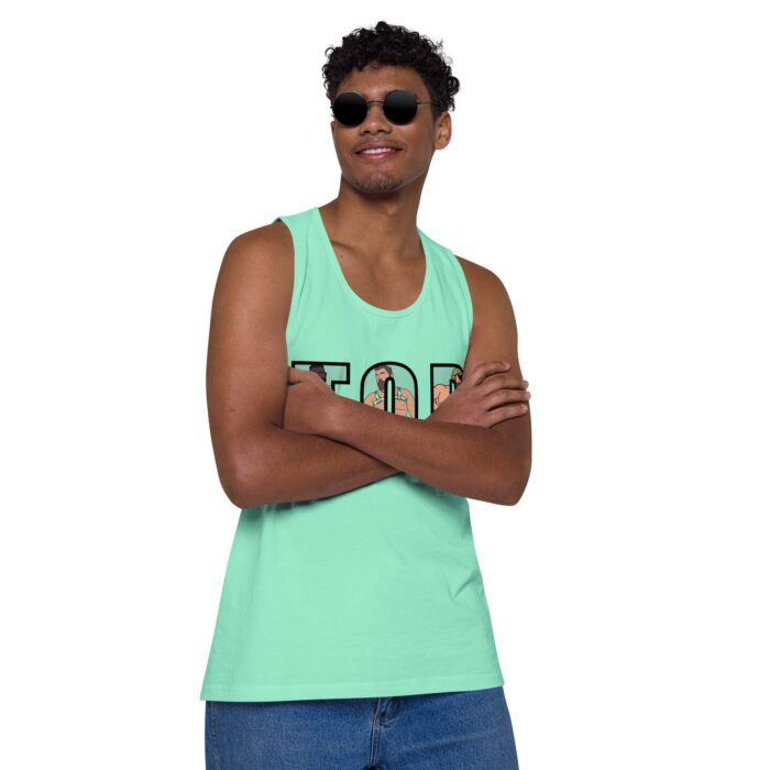 Men’s premium tank top - TOP Cutout - Image 46