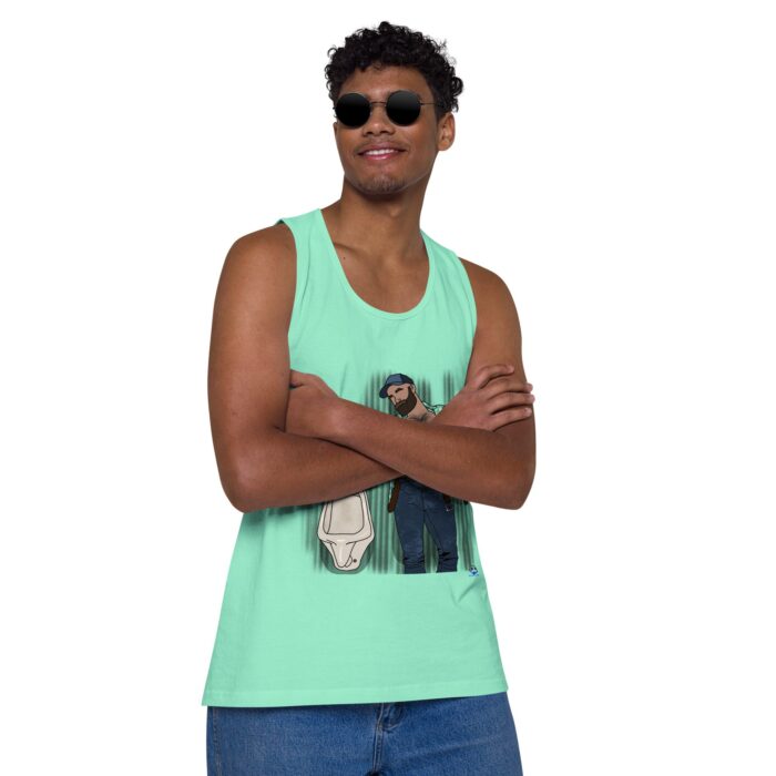 Men’s premium tank top - Urinal - Image 46