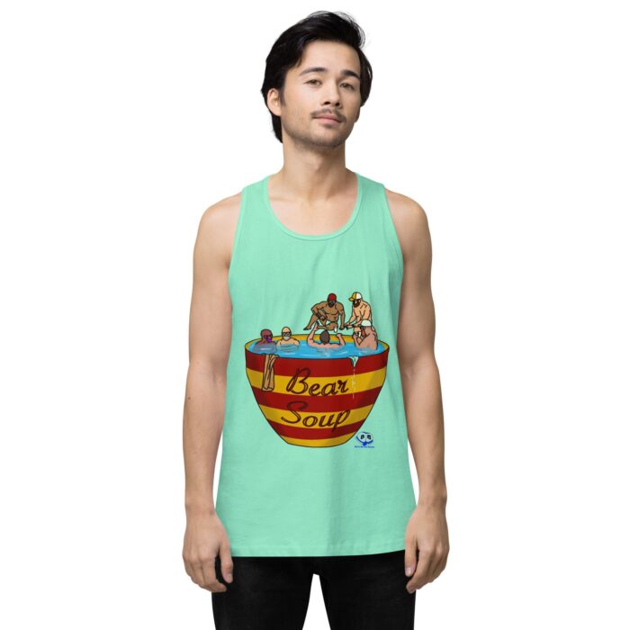 Men’s premium tank top - Bear Soup - Image 56
