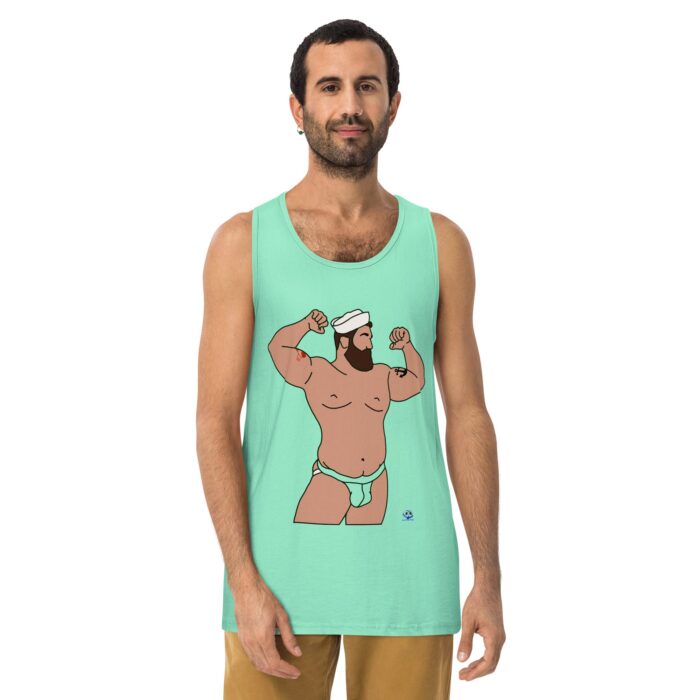 Men’s premium tank top - Burly Sailor