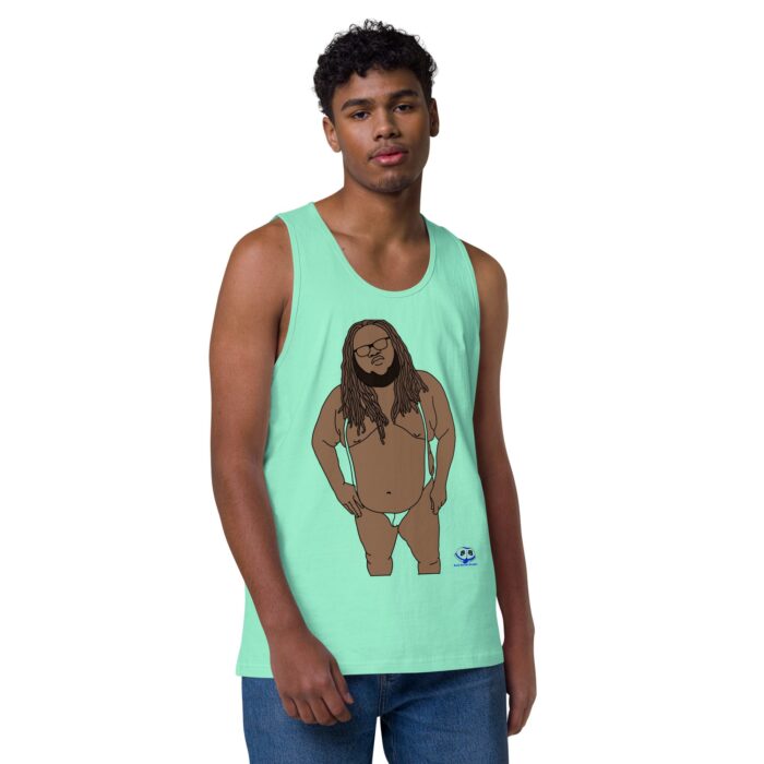 Men’s premium tank top - Chub with Dreadlocks - Image 45