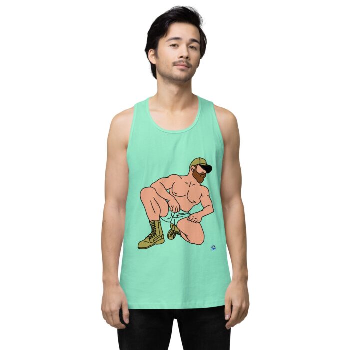 Men’s premium tank top - Combat Boots - Image 56
