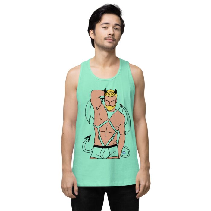 Men’s premium tank top - Devil - Image 56