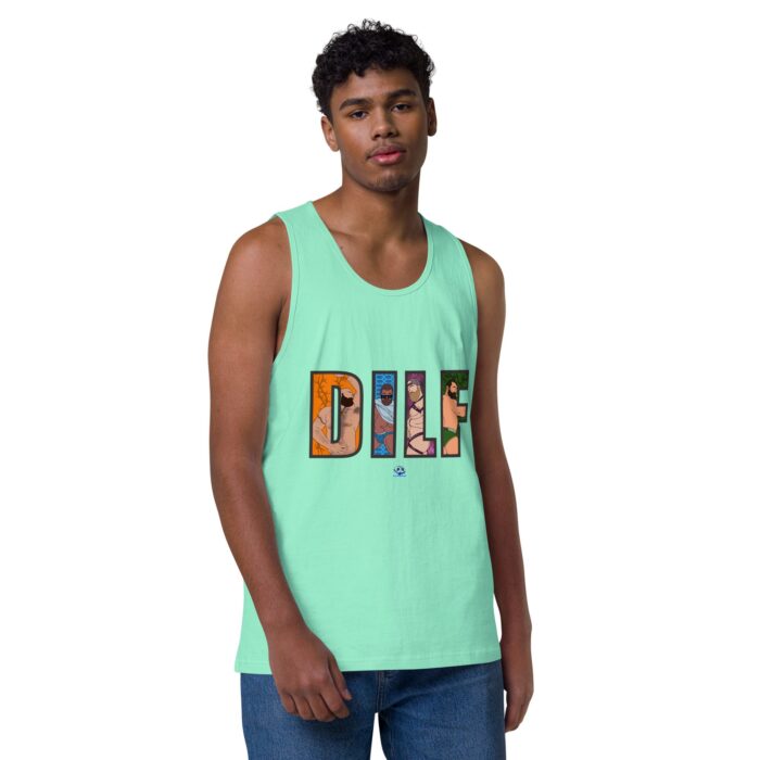 Men’s premium tank top - DILF Cutout - Image 45