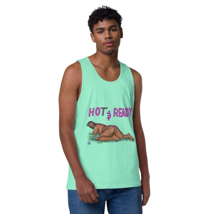 Men’s premium tank top - Hot and Ready - Image 45