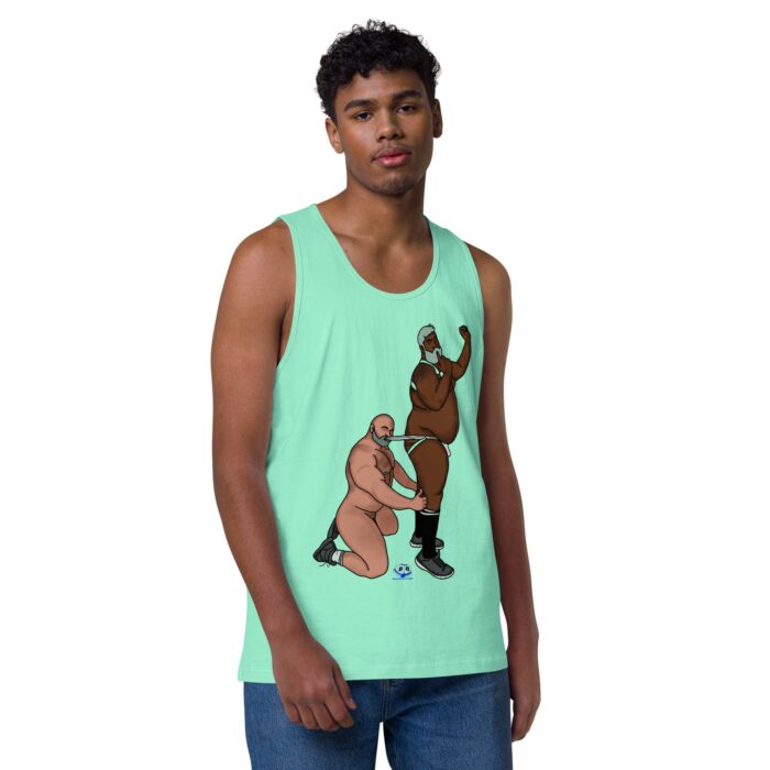 Men’s premium tank top  - Let's Get These Off - Image 45