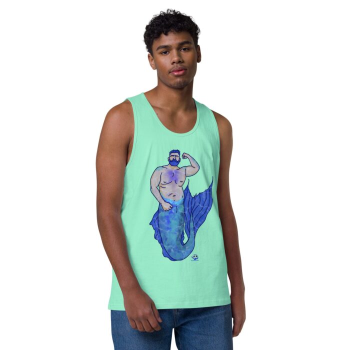 Men’s premium tank top - MerCub Blue