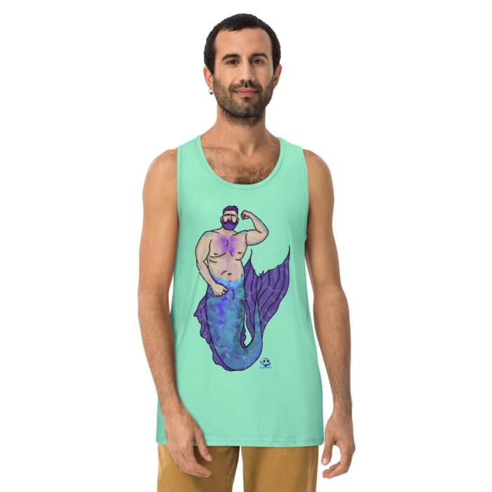 Men’s premium tank top - MerCub Purple - Image 23