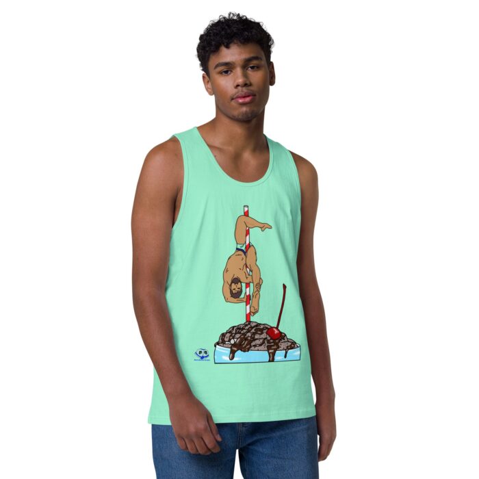 Men’s premium tank top - Milkshake - Image 45