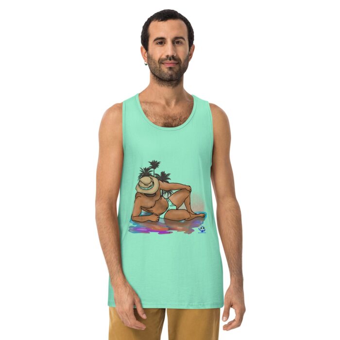 Men’s premium tank top - Oasis - Image 23