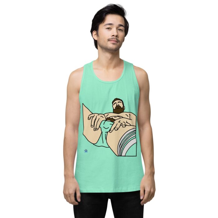 Men’s premium tank top - Peekaboo Bush - Image 56