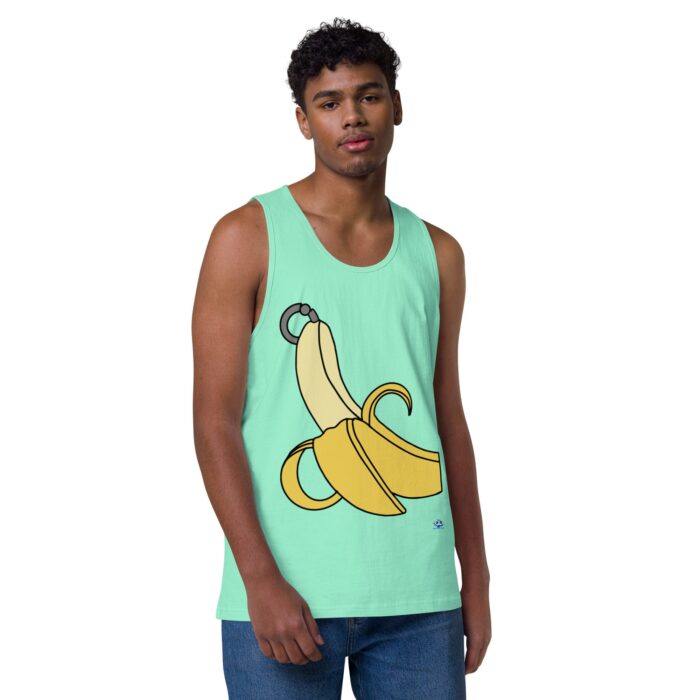 Men’s premium tank top - Pierced Banana - Image 45