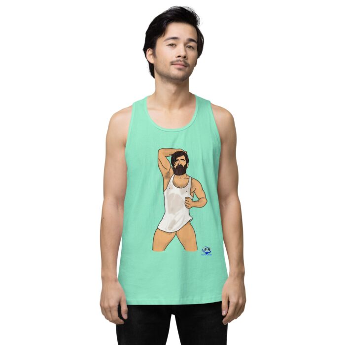 Men’s premium tank top - Rain - Image 56