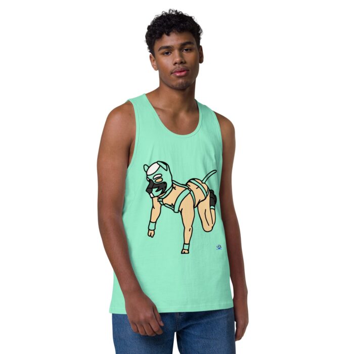 Men’s premium tank top - Pup Play - Image 45