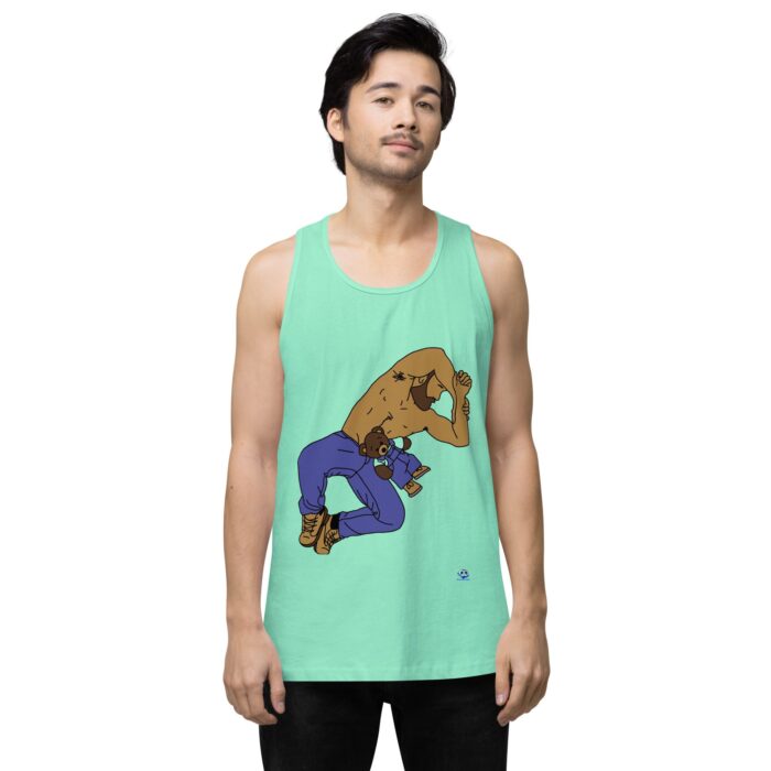 Men’s premium tank top - Teddy Bear Snuggles - Image 56