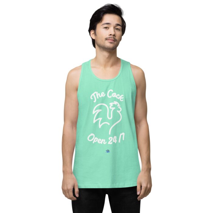 Men’s premium tank top - The Cock Open 24/7 - Image 56