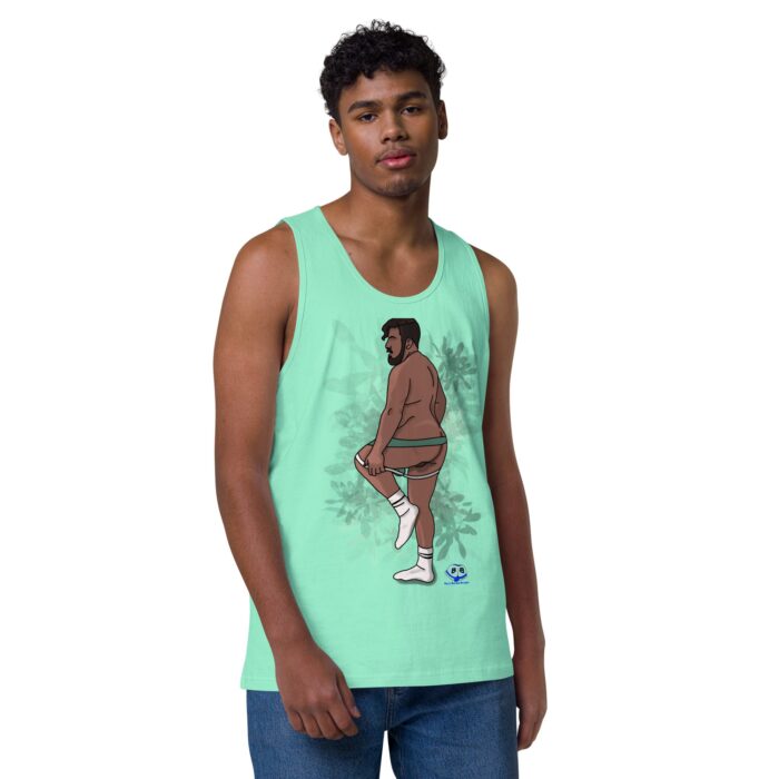 Men’s premium tank top - Undress - Image 45